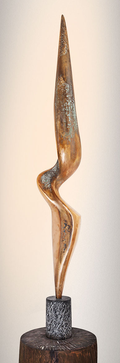 Bronze Skulptur - Zeitraum Spirale