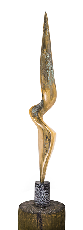 Bronze Skulptur - Zeitraum Spirale andere Perspektive